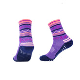 Merino Wool Crew Hiking Socks for women | Tribal-Inspired Designs